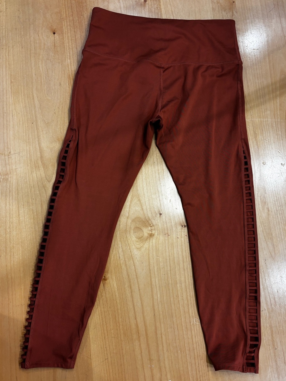 Nike Women’s Power 7/8 Training Leggings in Dusty Peach Size L - Picture 2 of 5